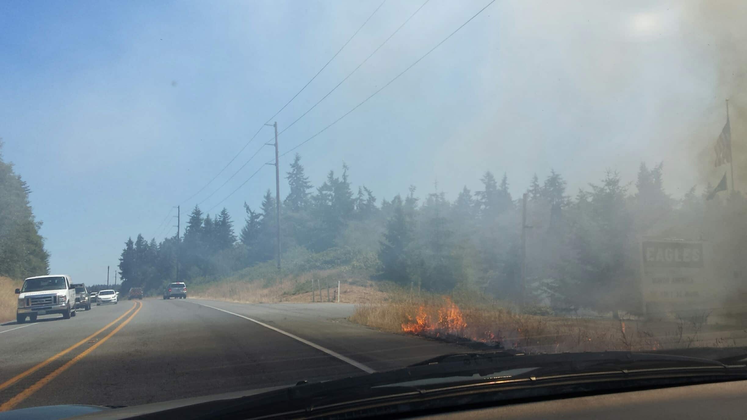 Freeland Brush Fires Just South of HWY 525